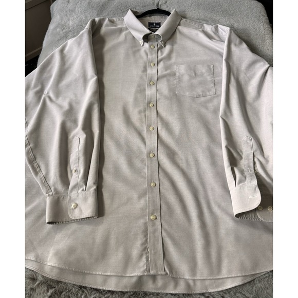 Stafford Mens Long Sleeve Shirt Gray Neck 22" Sleeve 38-39 - Picture 1 of 3